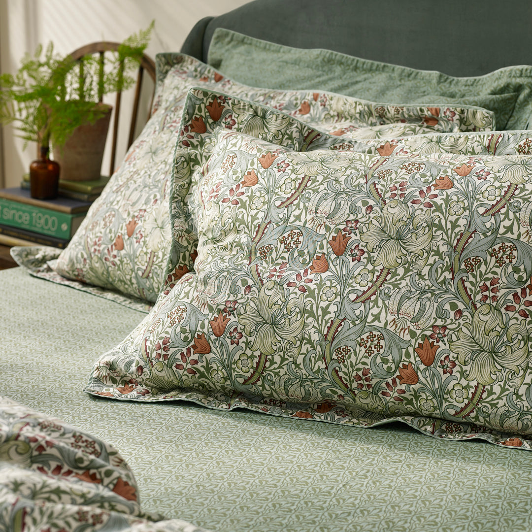 Golden Lily Double Duvet Set Herbal Green - image 3