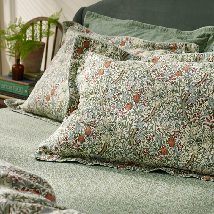 Golden Lily Double Duvet Set Herbal Green - image 3