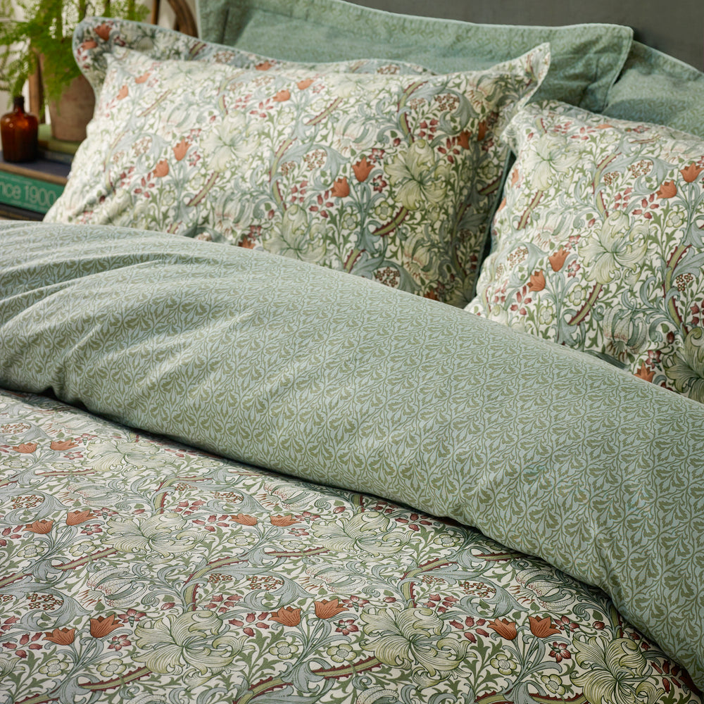 Golden Lily King Duvet Set Herbal Green - image 2