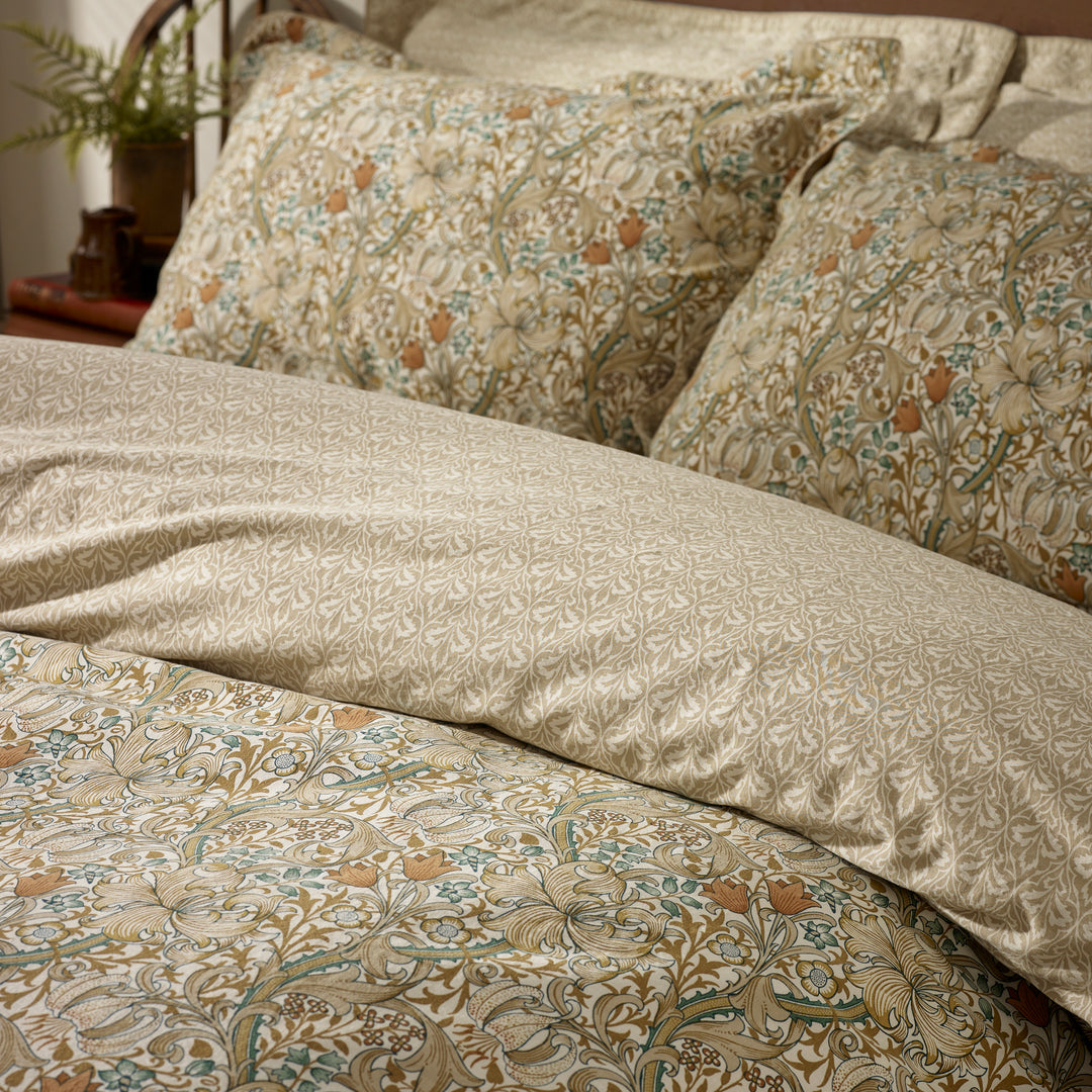 Golden Lily King Duvet Set Natural & Gold - image 2