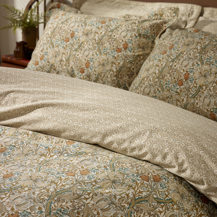 Golden Lily King Duvet Set Natural & Gold - image 2