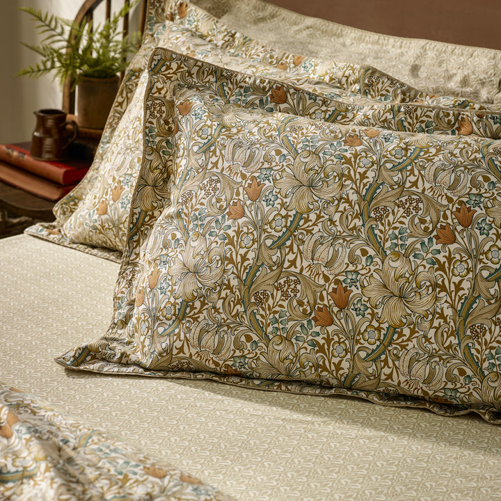 Golden Lily Super King Duvet Set Natural & Gold - image 3