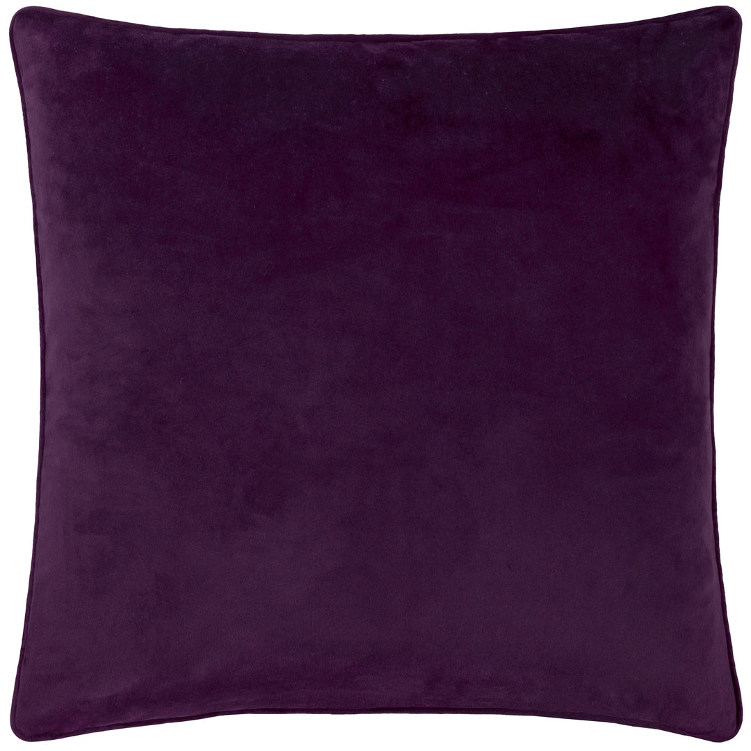 GUILDED PALMS 45X45 CUSHION CASE PLUM