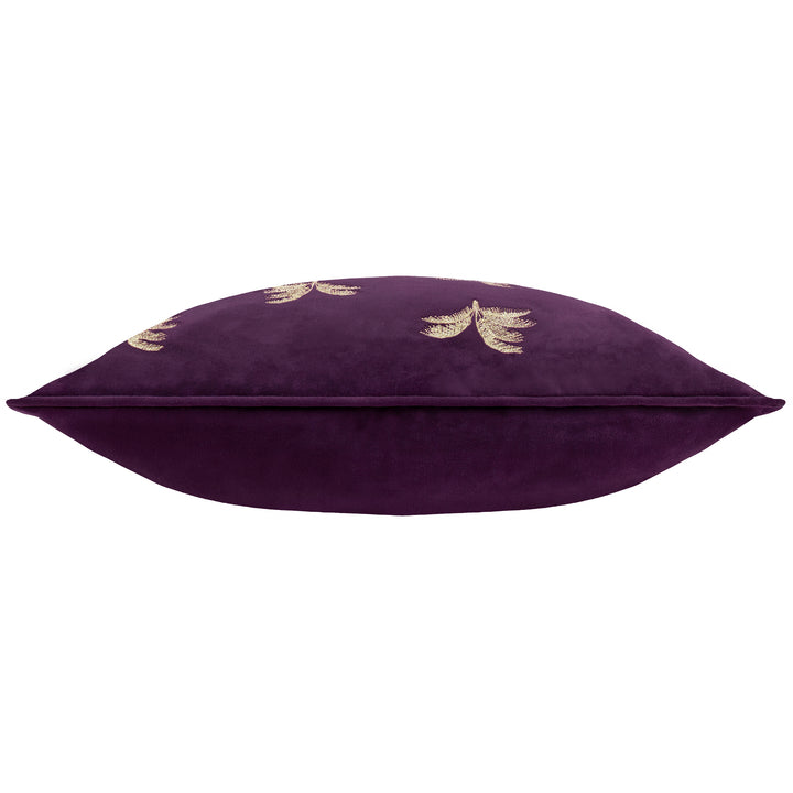 GUILDED PALMS 45X45 CUSHION CASE PLUM