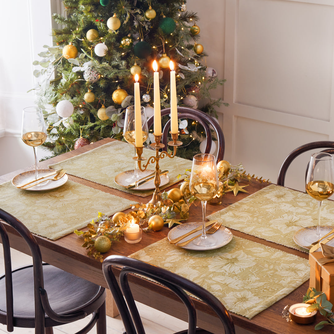 Gold Stag 46x36 Set Of 4 Table Placemats Gold