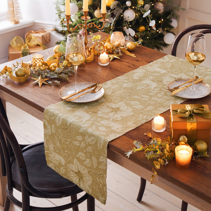 GOLD STAG 230X35 TABLE RUNNER GOLD