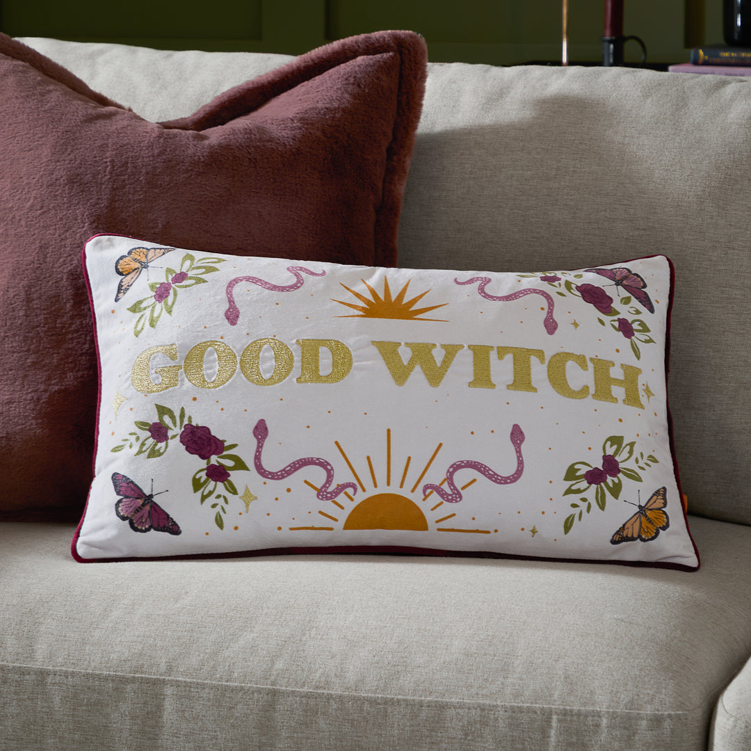 Good Witch 30x50 Cushion Case Angel White