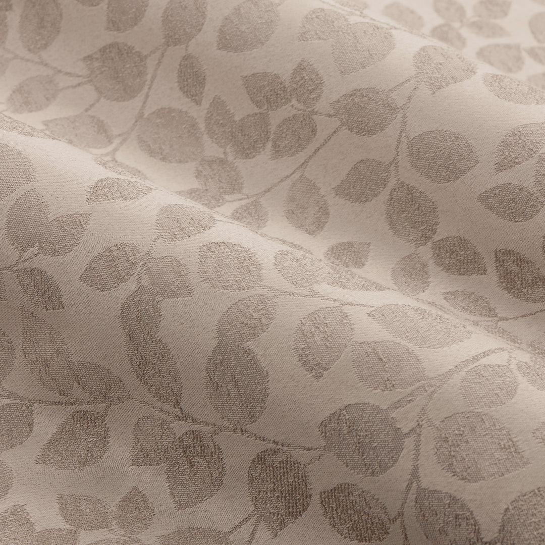 Grace Leaf 168x229 Pencil Pleat Curtains Taupe - image 6