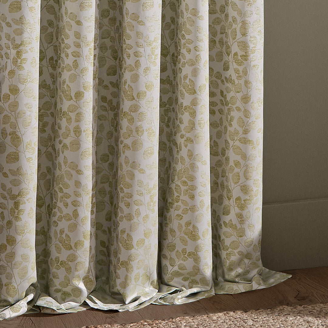 Grace Leaf 229x183 Pencil Pleat Curtains Sage - image 5
