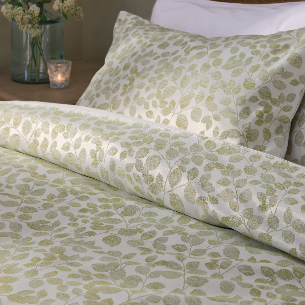 Grace Leaf Single Duvet Set Sage - image 2
