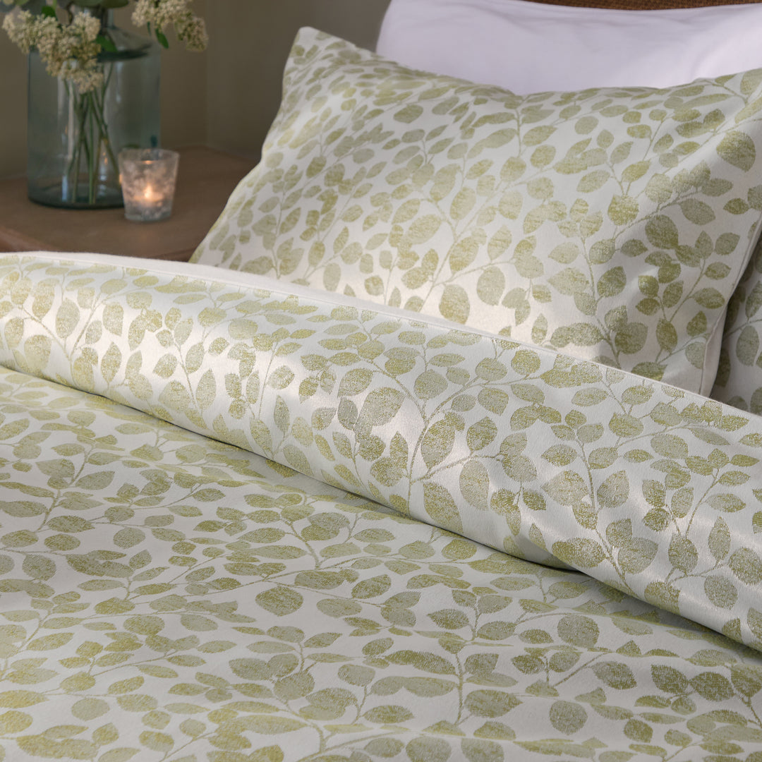 Grace Leaf Single Duvet Set Sage - image 2