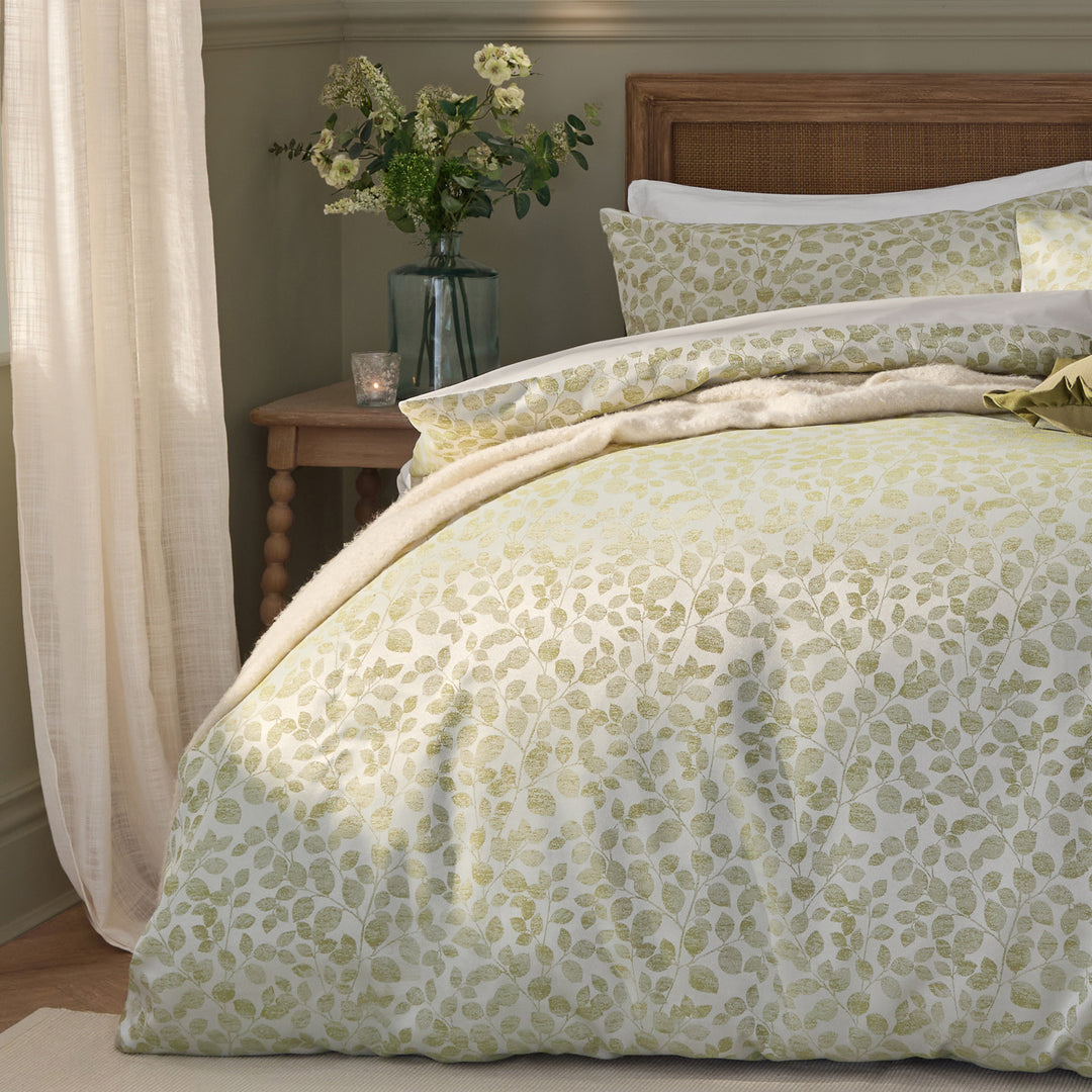 Grace Leaf King Duvet Set Sage - image 3
