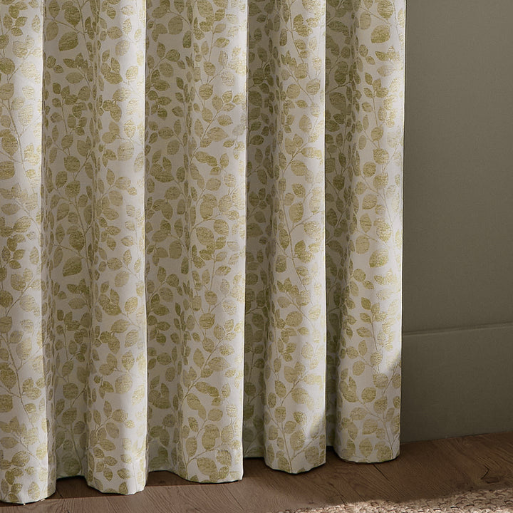 Grace Leaf 229x183 Eyelet Curtains Sage - image 5