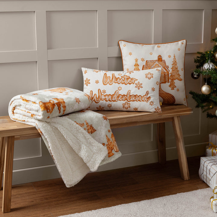 Gretel Winter Woodland 30x50 Cushion Case Cloud Dust/Ginger - image 6