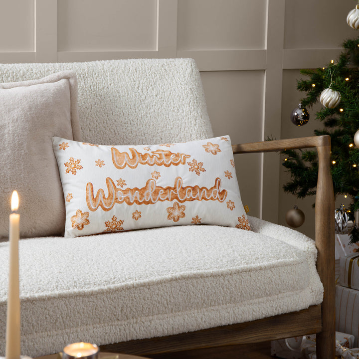 Gretel Winter Woodland 30x50 Cushion Case Cloud Dust/Ginger