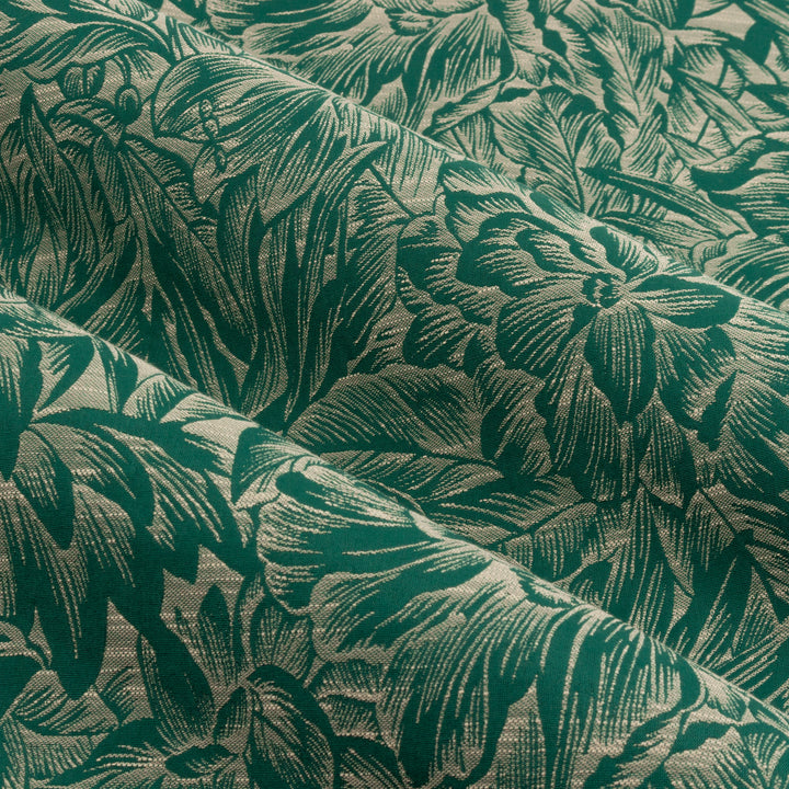 GRANTLEY 167X228 PENCIL PLEAT CURTAINS EMERALD