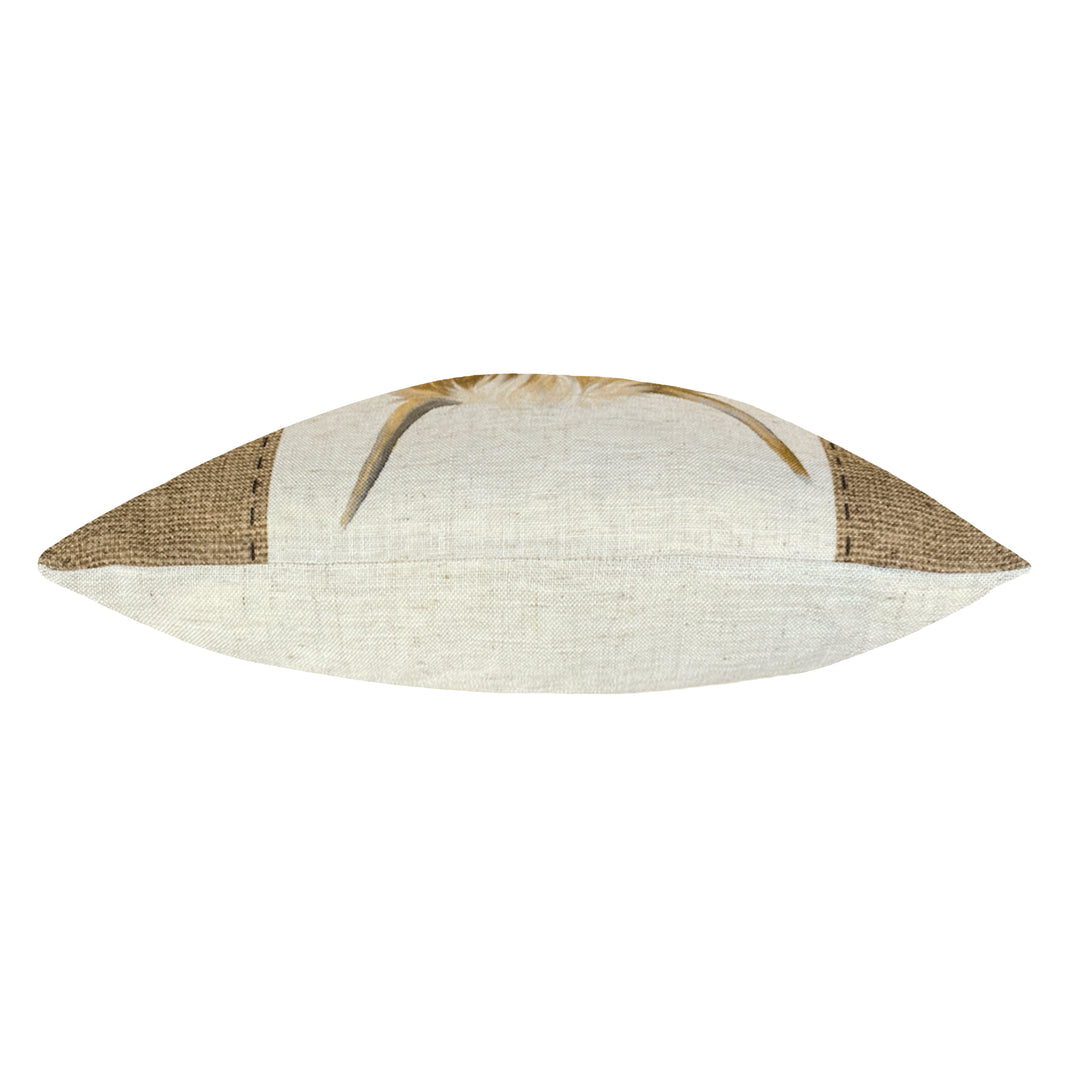 HESSIAN COW 30X50 C/C WHITE
