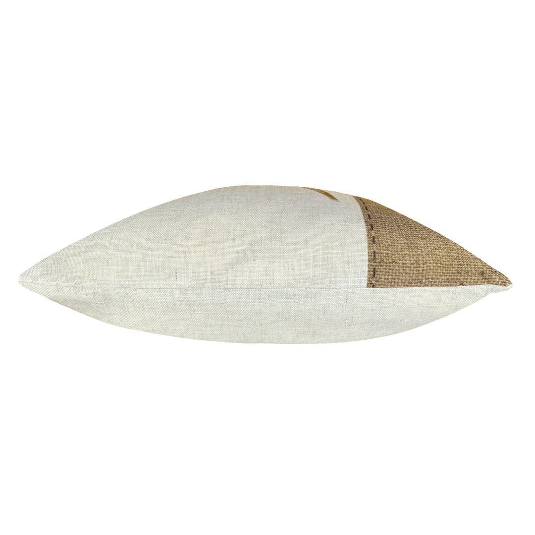 HESSIAN COW 43X43 C/C WHITE