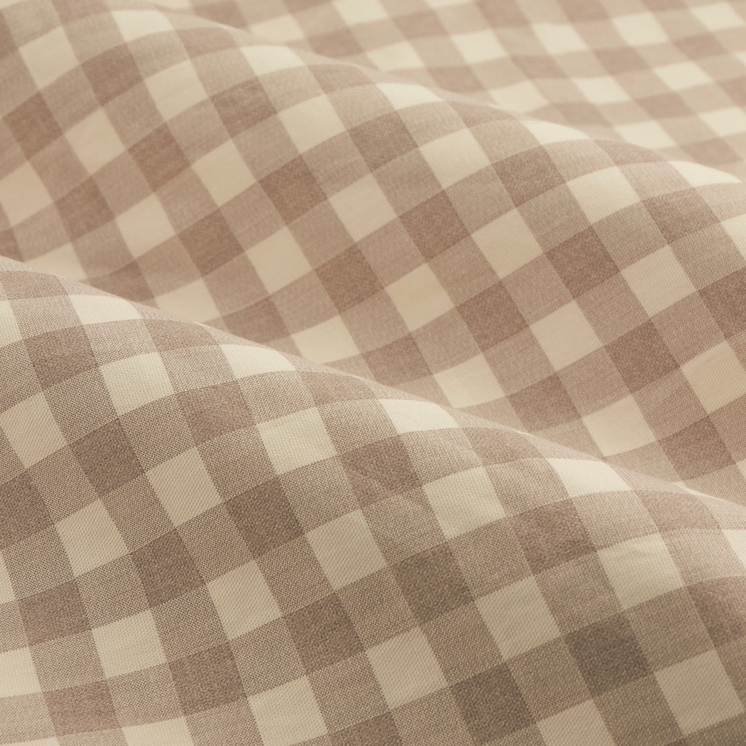 Harriet Gingham Blackout Flop Top Pencil Pleat 117x137 Natural - image 5