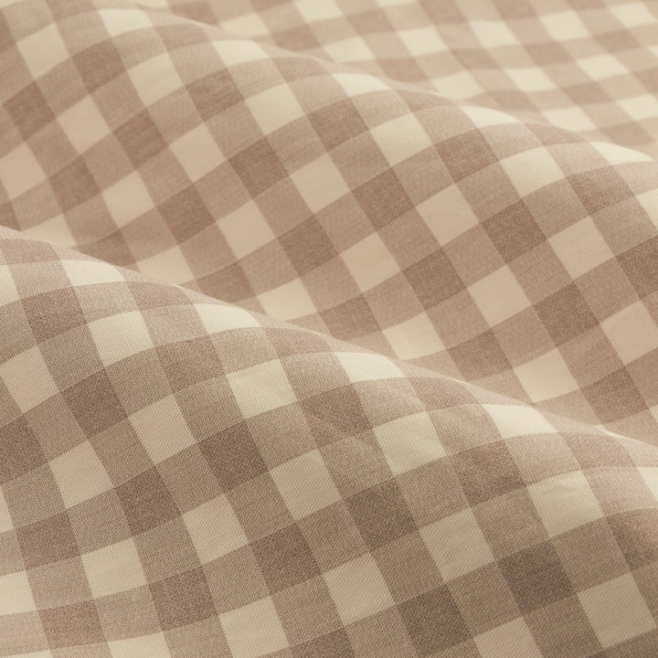 Harriet Gingham Blackout Flop Top Pencil Pleat 117x137 Natural - image 5