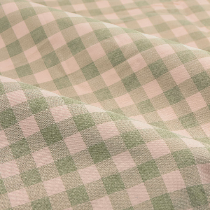 Harriet Gingham Blackout Flop Top Pencil Pleat 117x137 Pink/Green - image 5