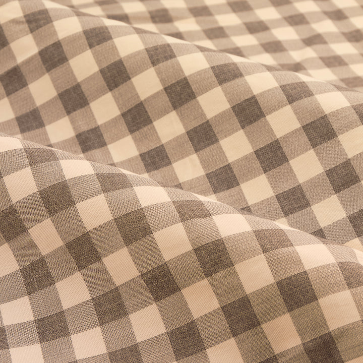 Harriet Gingham Blackout Flop Top Pencil Pleat 168x183 Buttermilk/Chocolate - image 5
