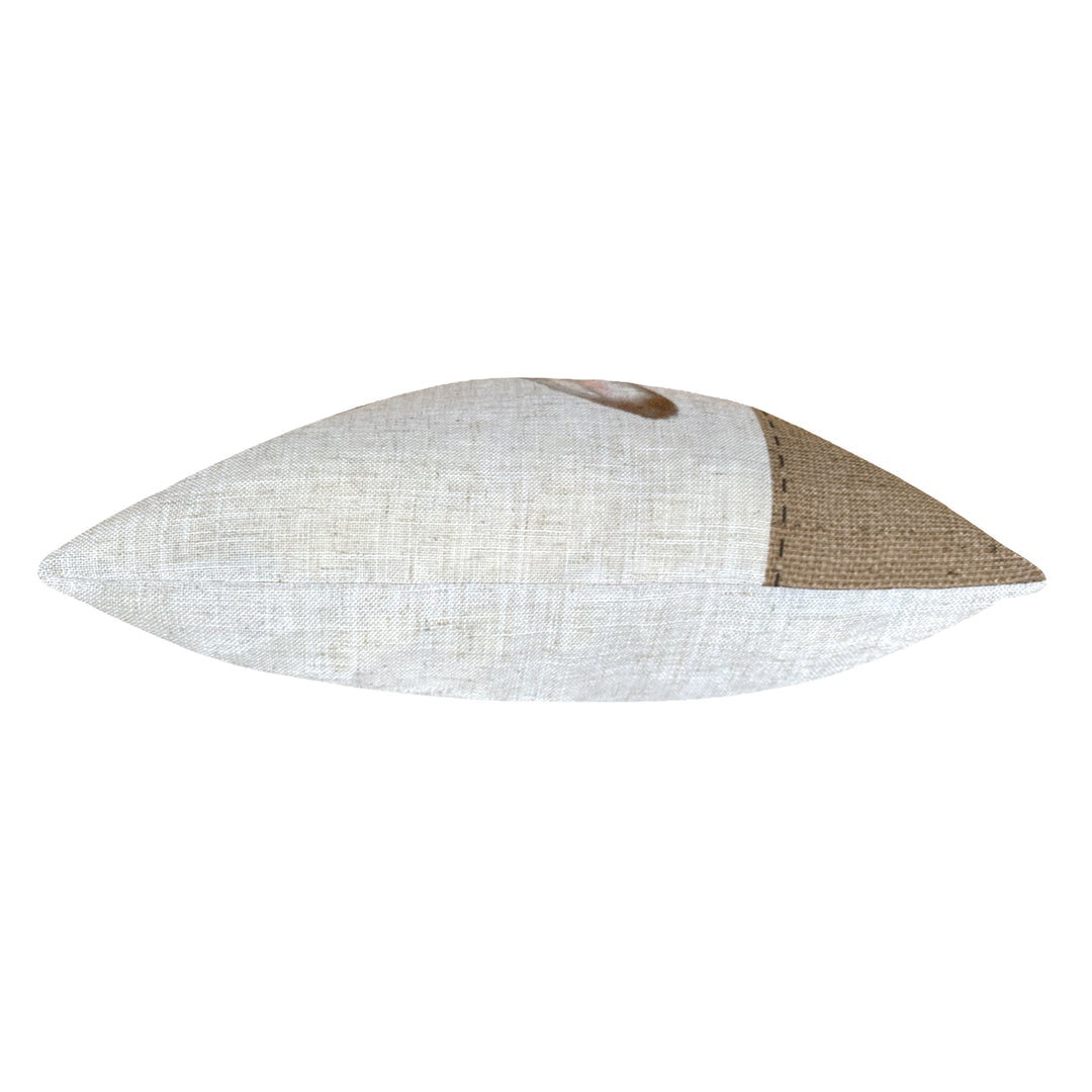 HESSIAN HARE 43X43 C/C WHITE