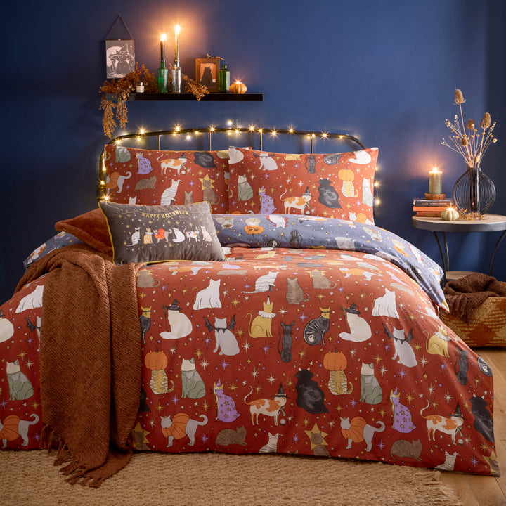 Halloween Pawty Double Duvet Set Multi - image 2