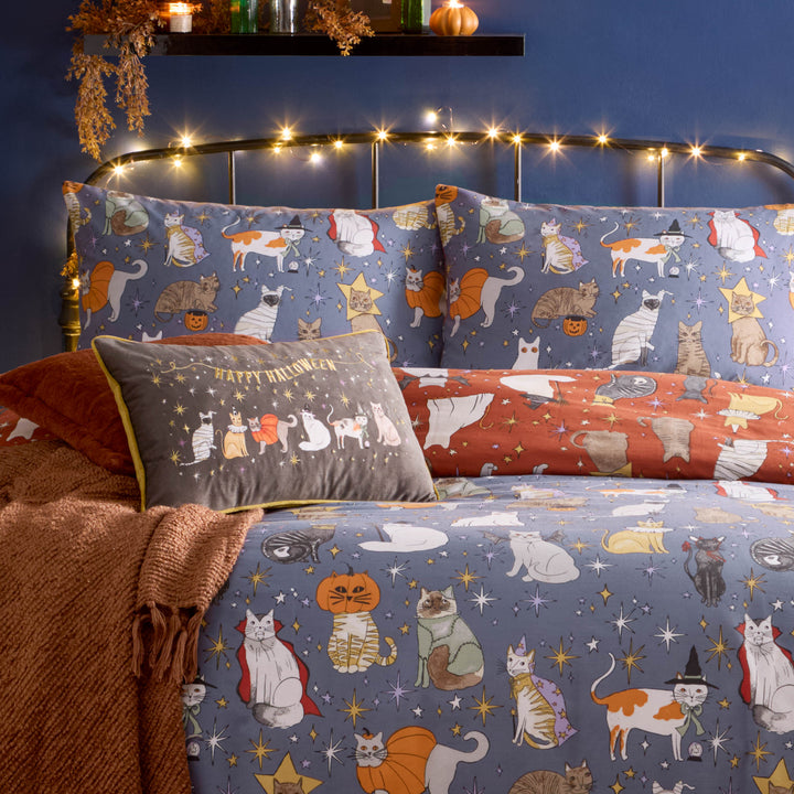 Halloween Pawty King Size Duvet Set Multi - image 4