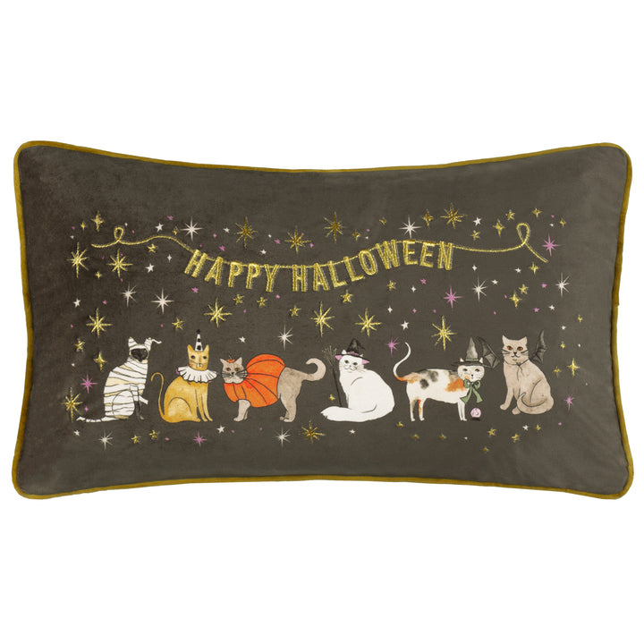 HALLOWEEN PAWTY 30X50 CUSHION CASE MULTI