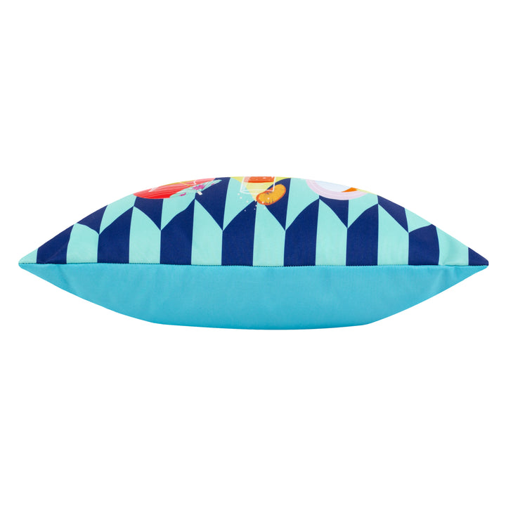 Happy Hour 30x50 Outdoor Cushion Case Blue - image 4