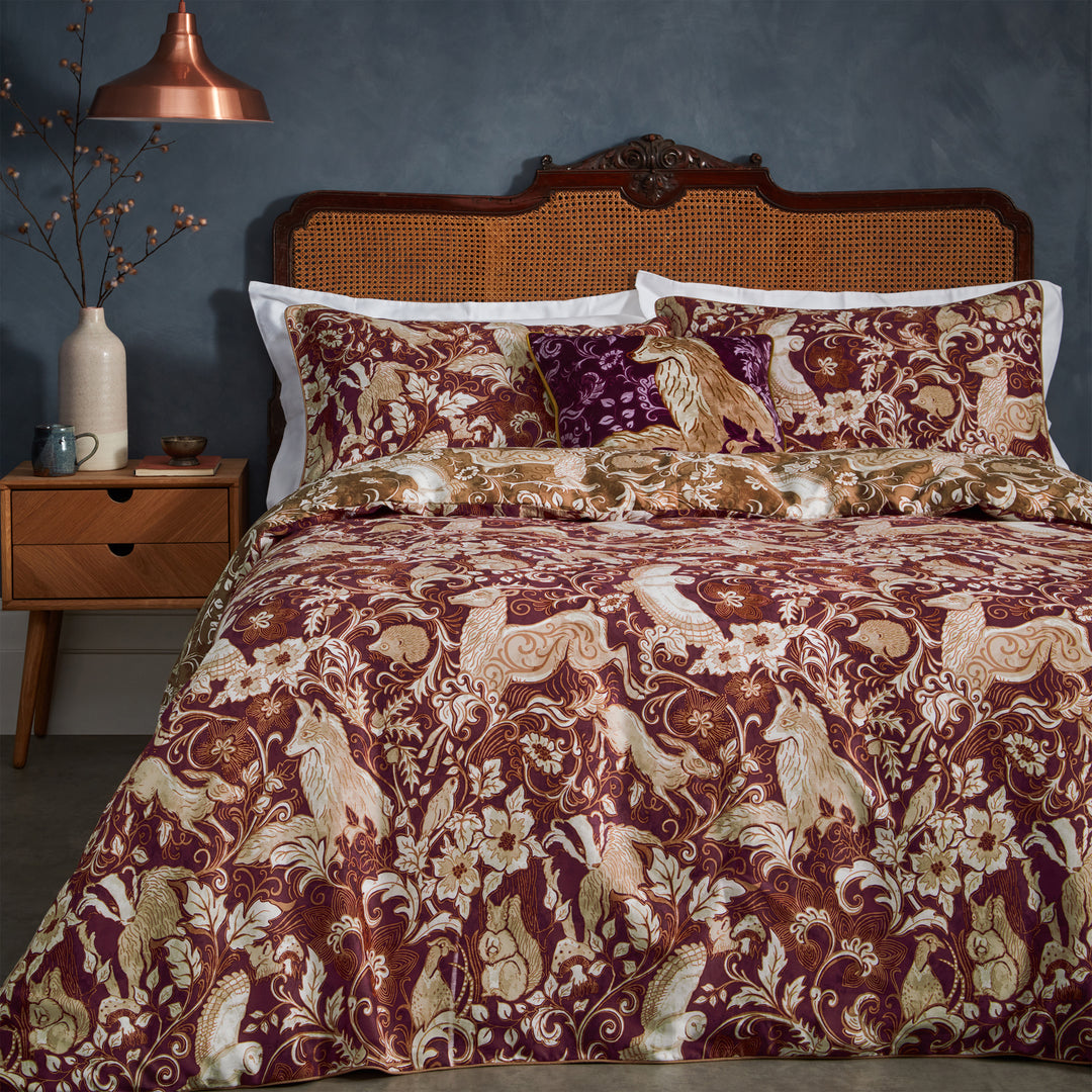 Harewood Single Duvet Set Ruby