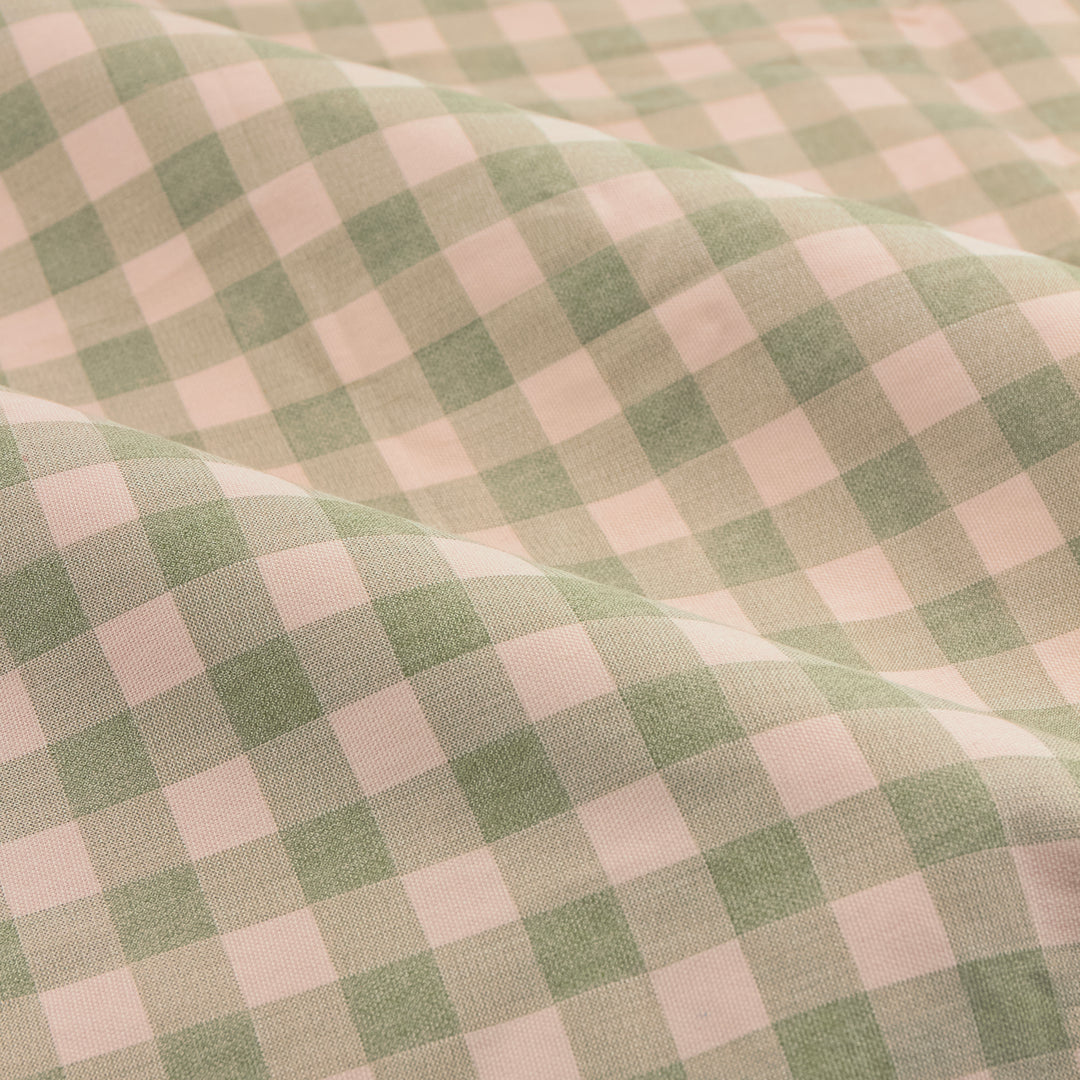 Harriet Gingham Flop Top Pencil Pleat 117x183 Pink/Green - image 5