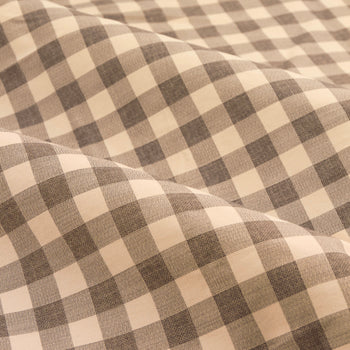Harriet Gingham Flop Top Pencil Pleat 168x229 Buttermilk/Chocolate - image 5