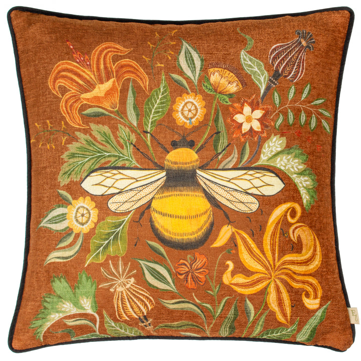 HAWTHORN BEE 43X43 CUSHION CASE GINGER