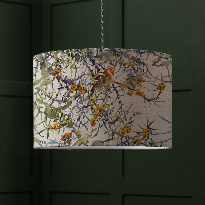 HAWTHORN EVA 37X22CM LAMPSHADE OLIVE