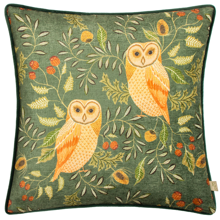 HAWTHORN OWLS 43X43 CUSHION CASE BOTTLE