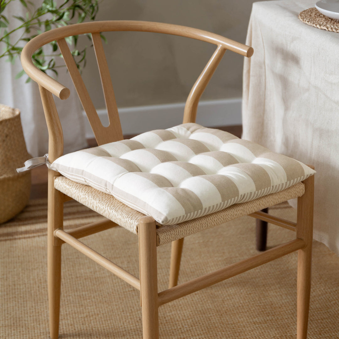 Hayle 2 Pack 40x40 Seat Pads Natural