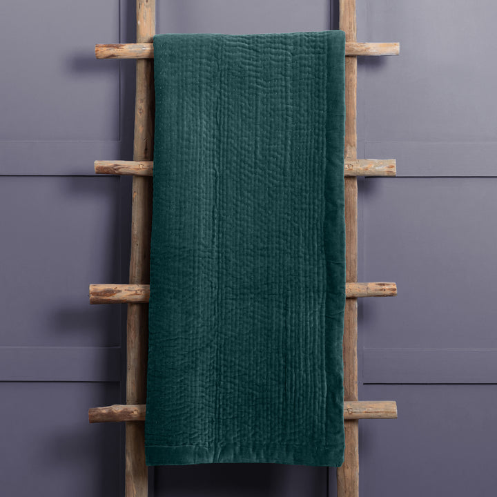 HAZE VELVET 140X220 THROW OCEAN