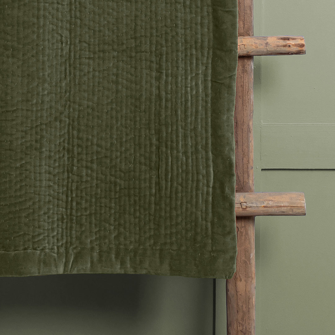 HAZE VELVET 140X220 THROW SAGE
