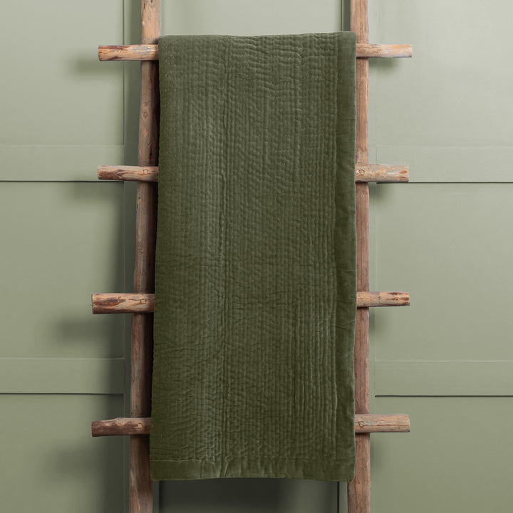 HAZE VELVET 140X220 THROW SAGE