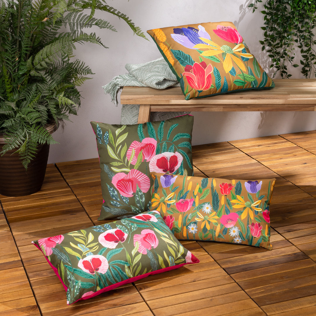 House Of Bloom Celandine 43x43 Outdoor Cushion Case Saffron - image 4