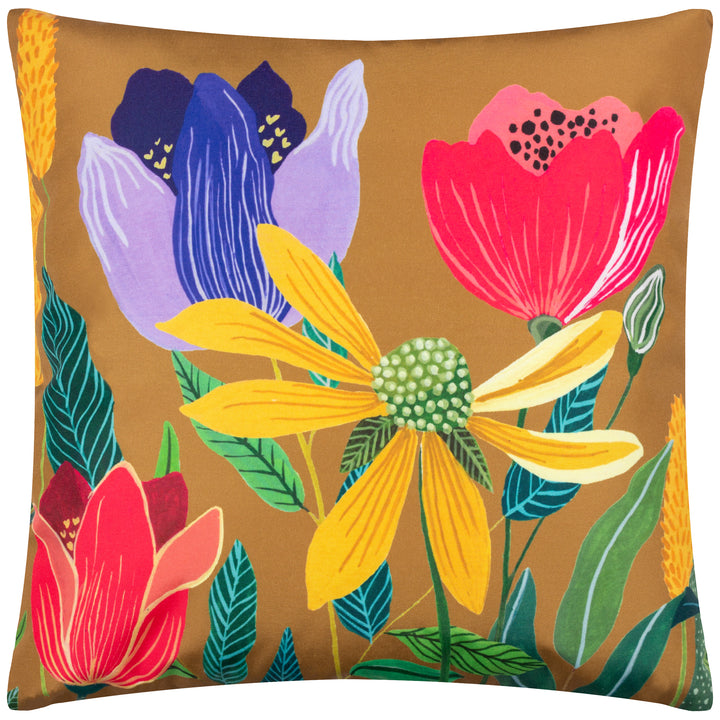 House Of Bloom Celandine 43x43 Outdoor Cushion Case Saffron
