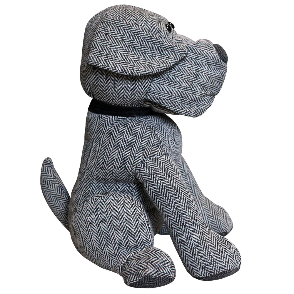 Herringbone Dog Doorstop - Grey - image 2