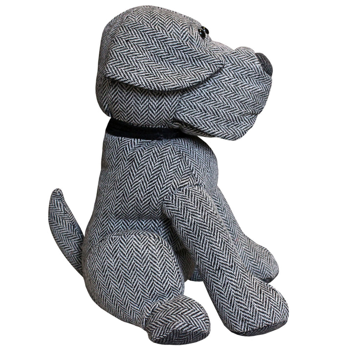 Herringbone Dog Doorstop - Grey - image 2