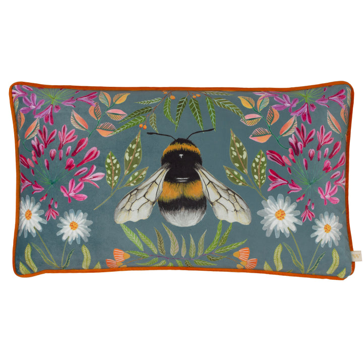 HOUSE OF BLOOM ZINNIA BEE 30X50 CUSHION CASE MULTI