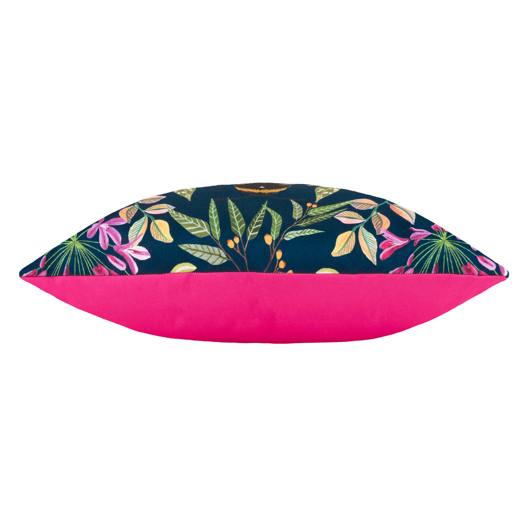 House Of Bloom Zinnia Bee 30x50 Outdoor Cushion Case Navy - image 4