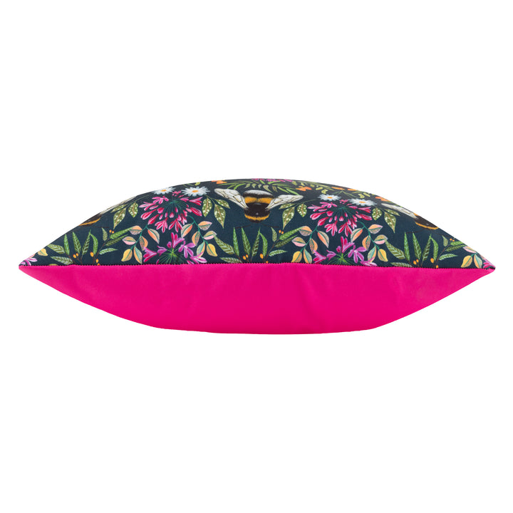 House Of Bloom Zinnia Bee 43x43 Outdoor Cushion Case Navy - image 4