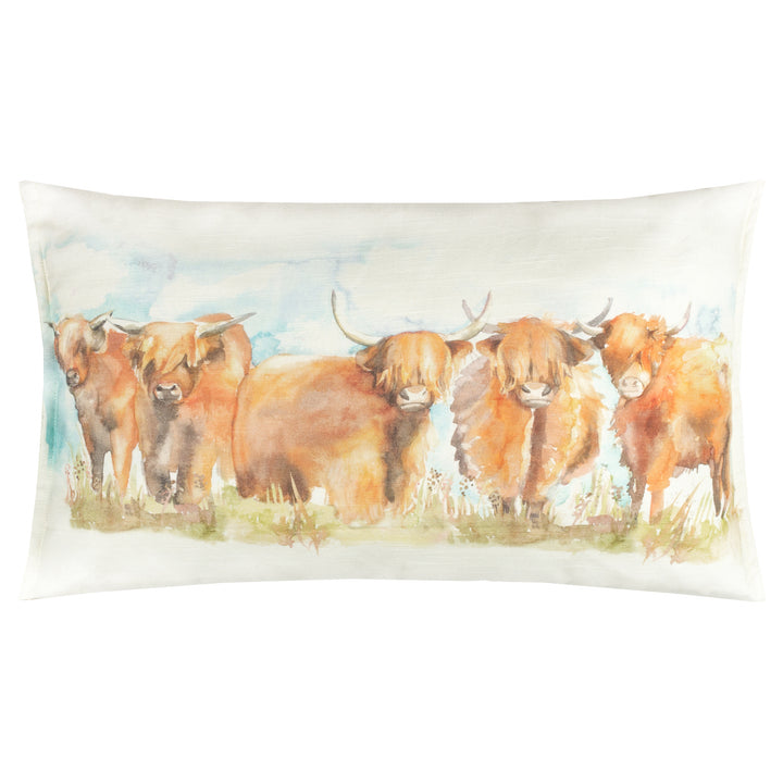 Highland Cattle 30x50 Outdoor Cushion Case Russet - image 2