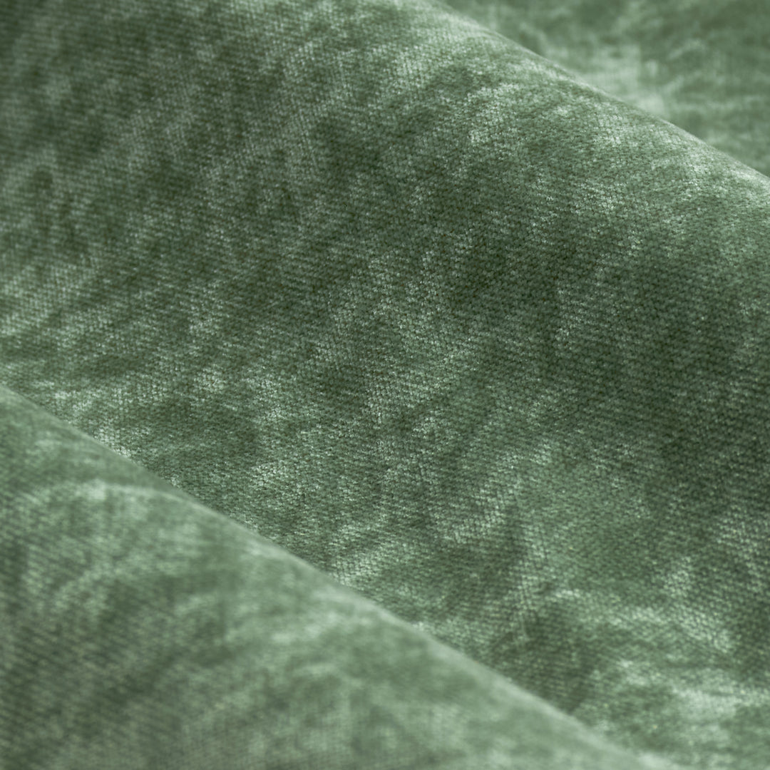 HEAVY CHENILLE 117X137 PENCIL PLEAT CURTAIN EUCALYPTUS